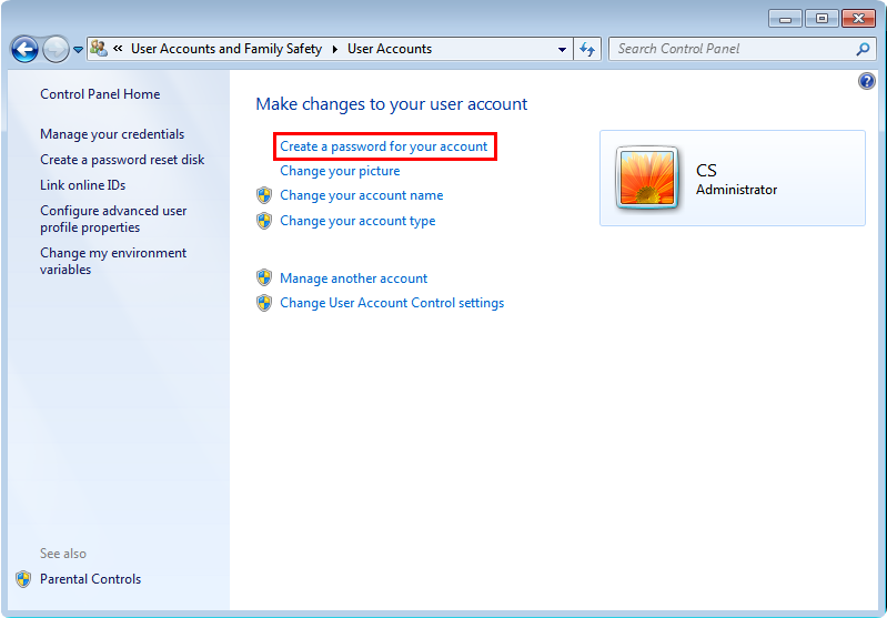 Windows Administrator Account Password Setup Guide