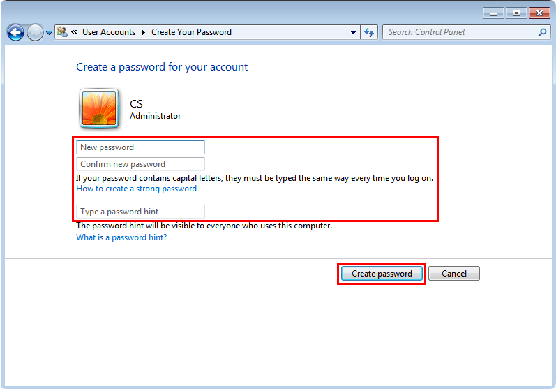 Windows Administrator Account Password Setup Guide