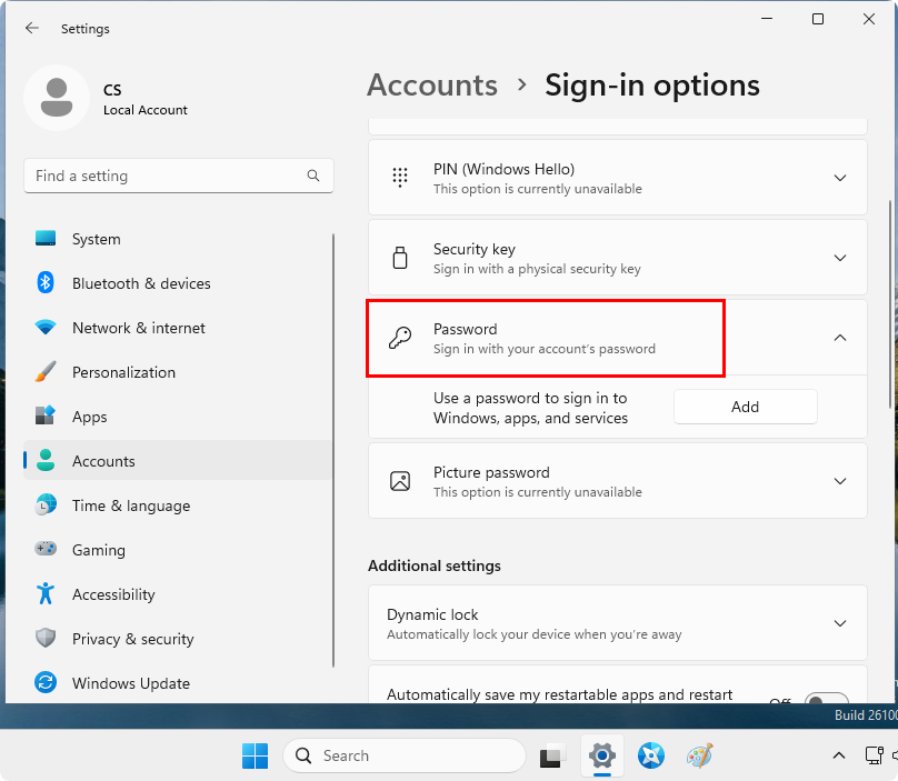 Windows Administrator Account Password Setup Guide