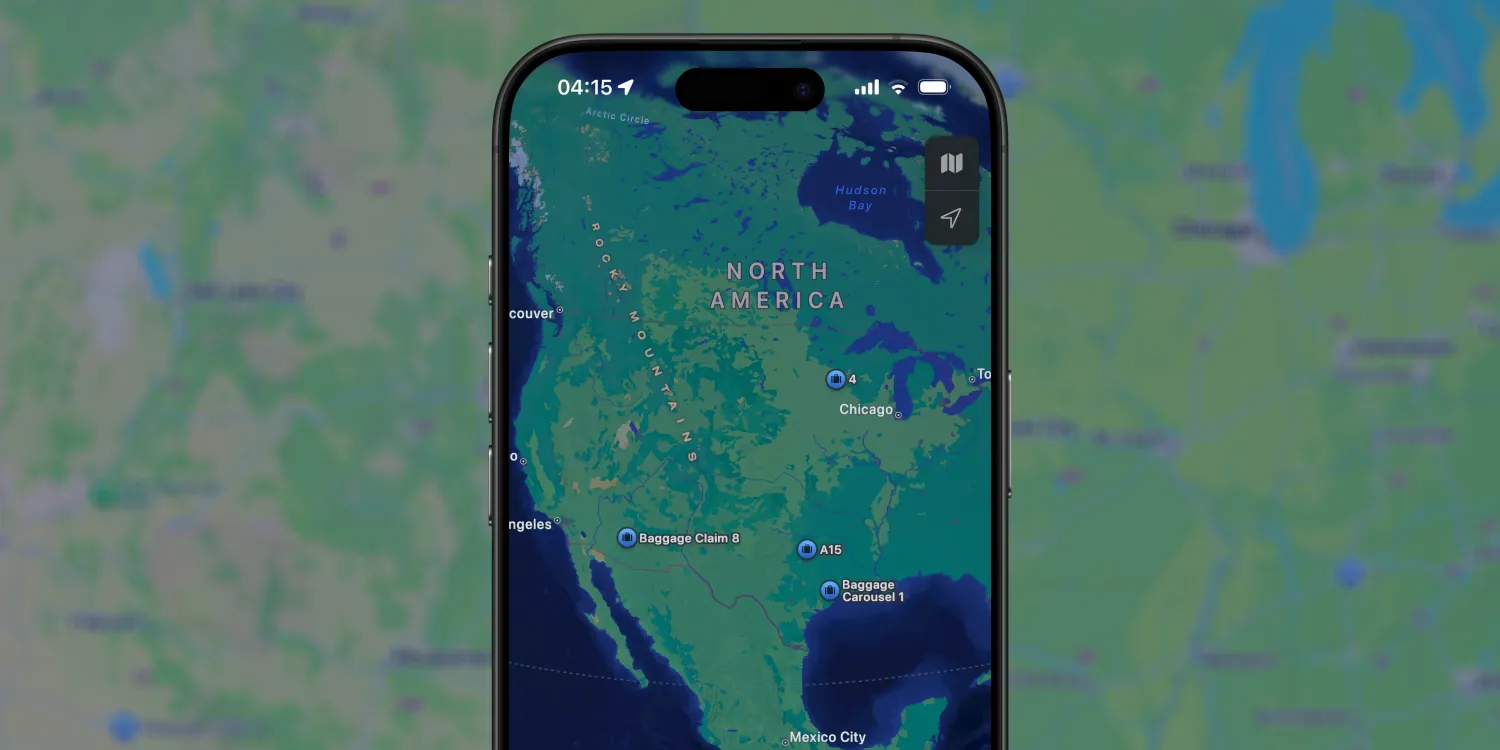 Apple Maps Bug Randomly Showing Airport Baggage Claim Pins