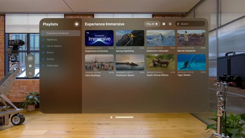  Apple Releases New Immersive Video App for Mac and Vision Pro