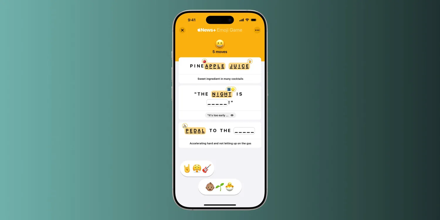 Apple News+ Launches Clever New ‘Emoji Game’ for iOS 18.4 and Later
