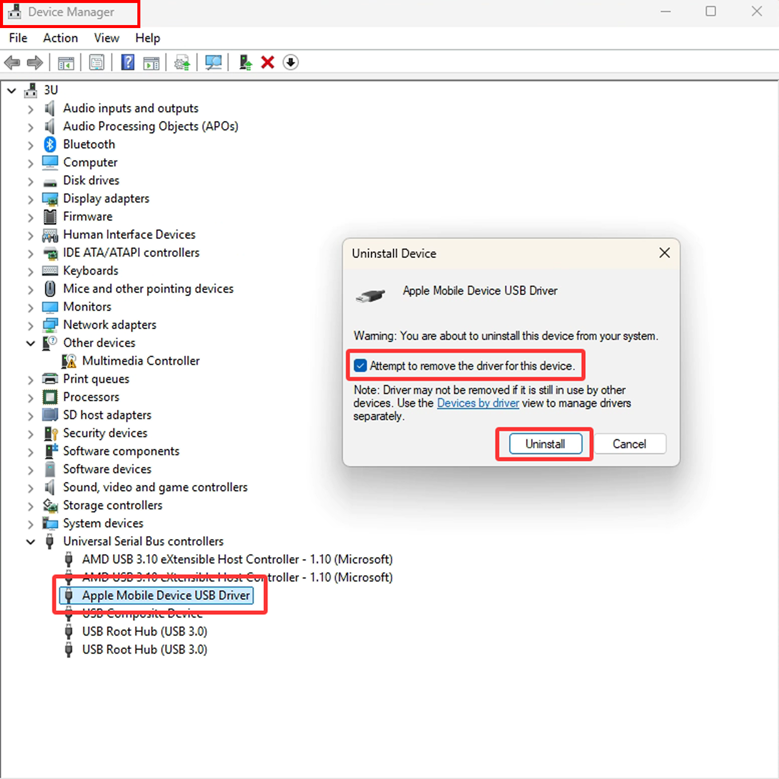 How to Fix Unable to Install Apple Mobile Device Driver