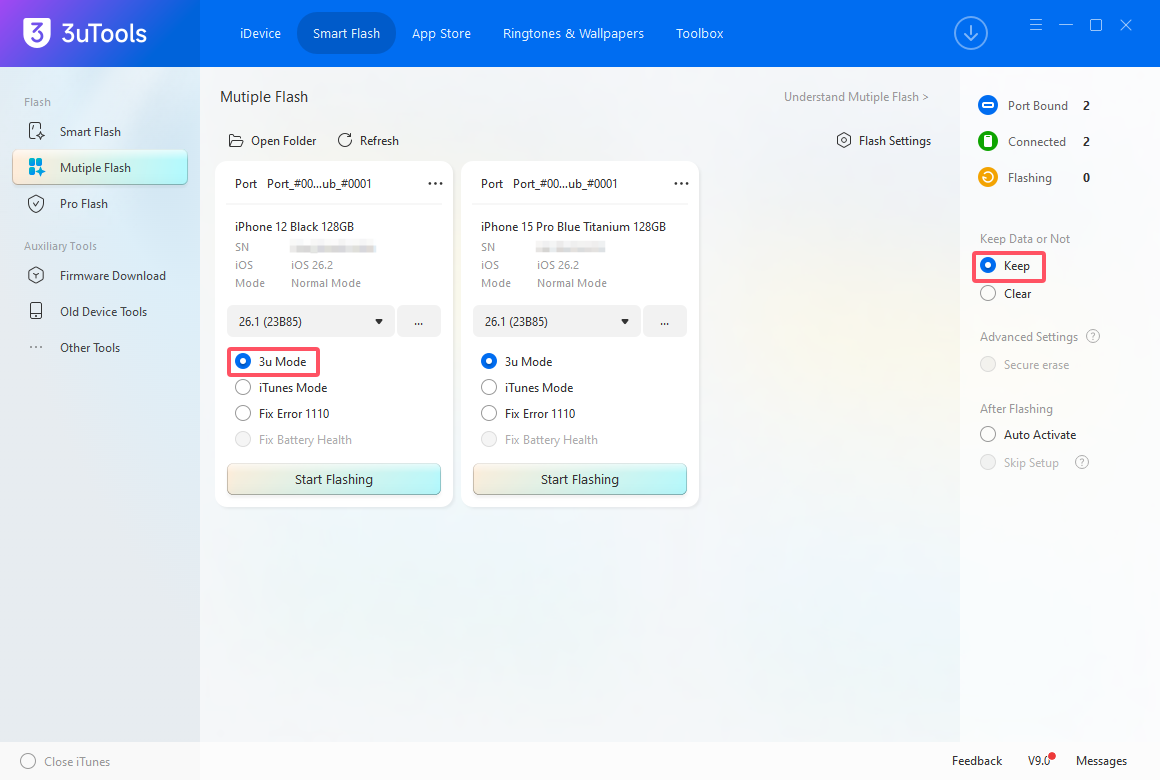 What’s 3uTools Multiple Flash?