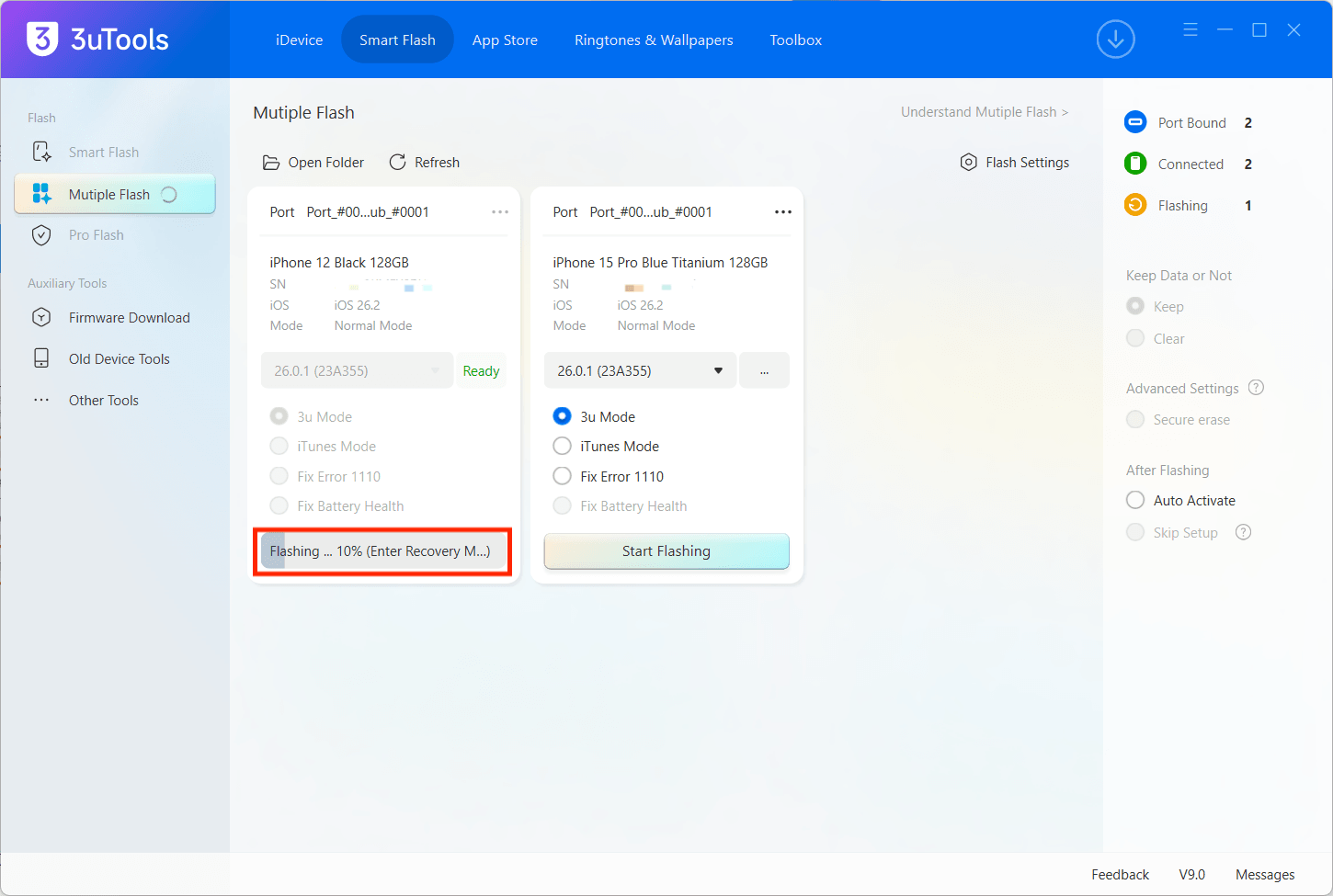 What’s 3uTools Multiple Flash?