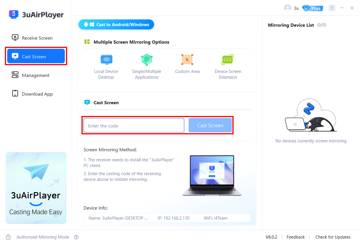 How to Receive Screen Mirroring on This Device