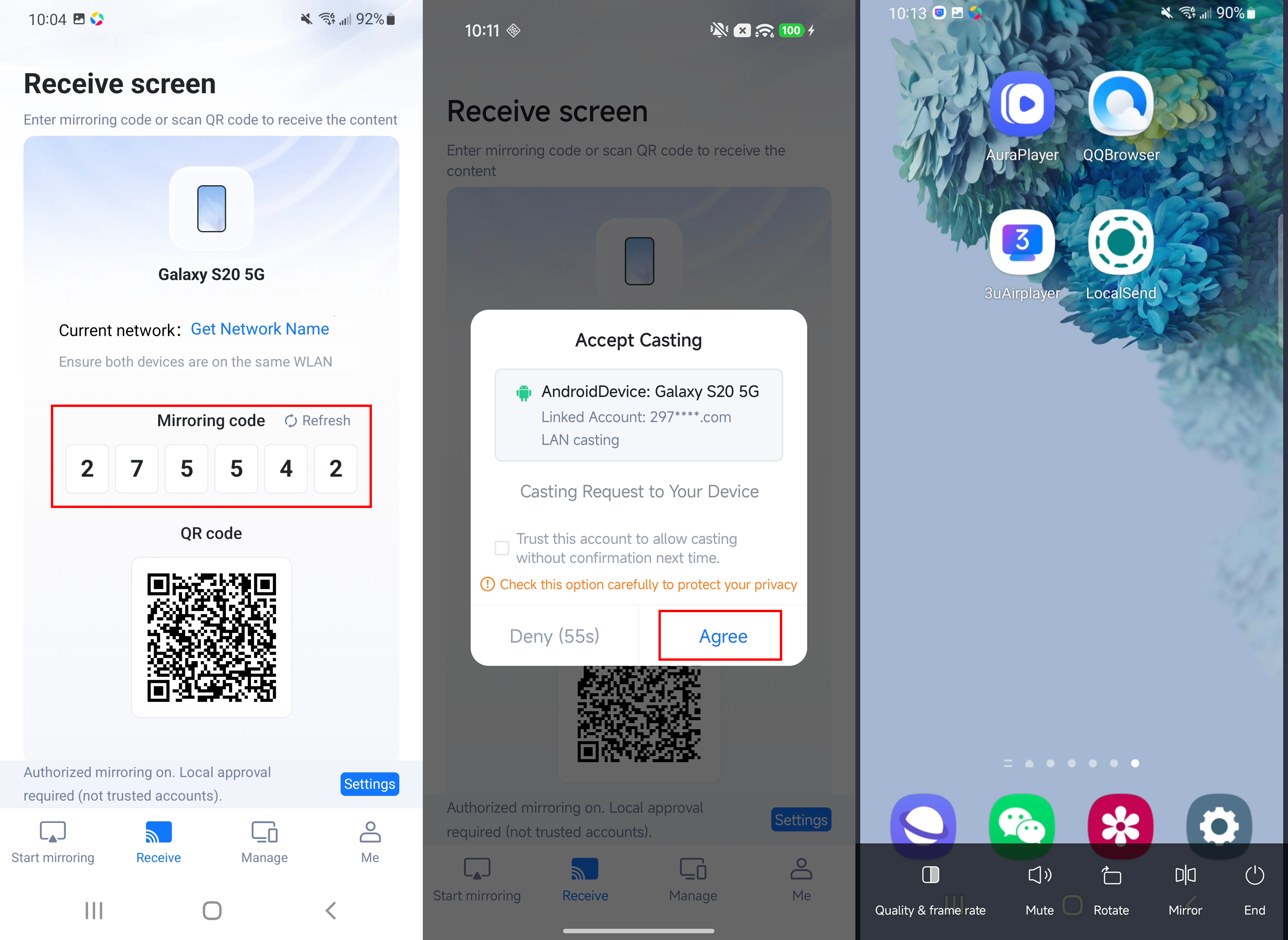 How to Receive Screen Mirroring on This Device