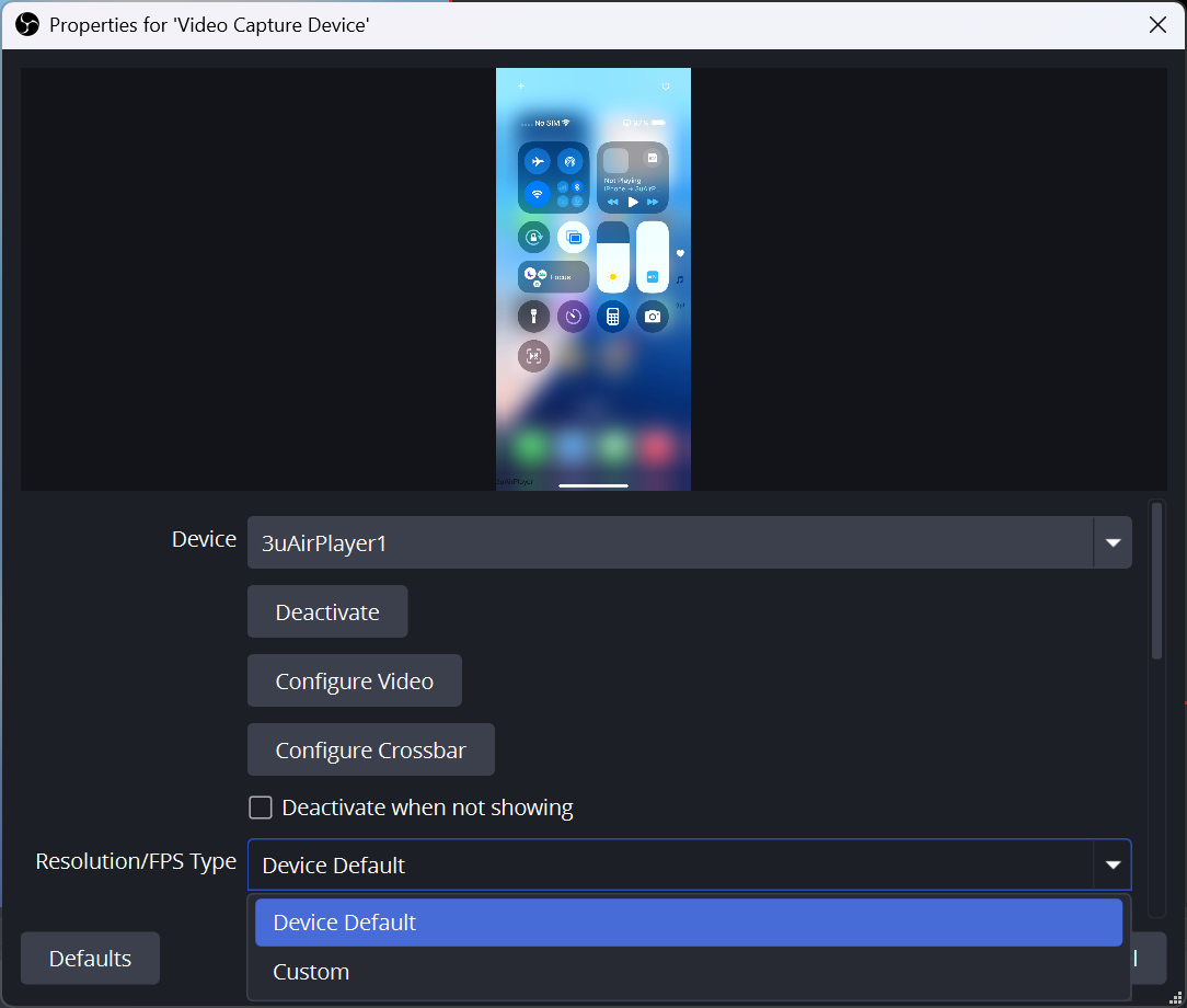 OBS Virtual Camera Shows No Video