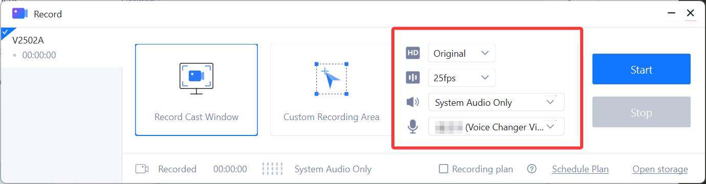 Recording Quality Settings After Activating 3uAirPlayer Membership