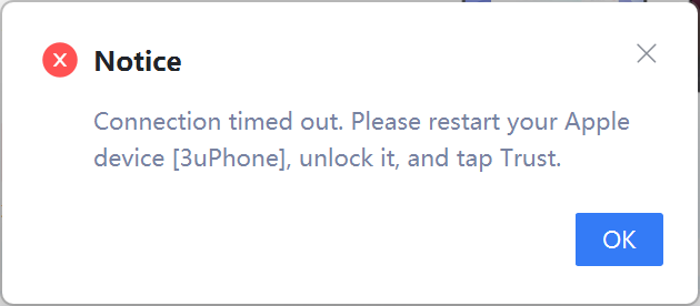 3uAirPlayer USB Connection Timeout — Fix iPhone “Unlock and Trust” Issue