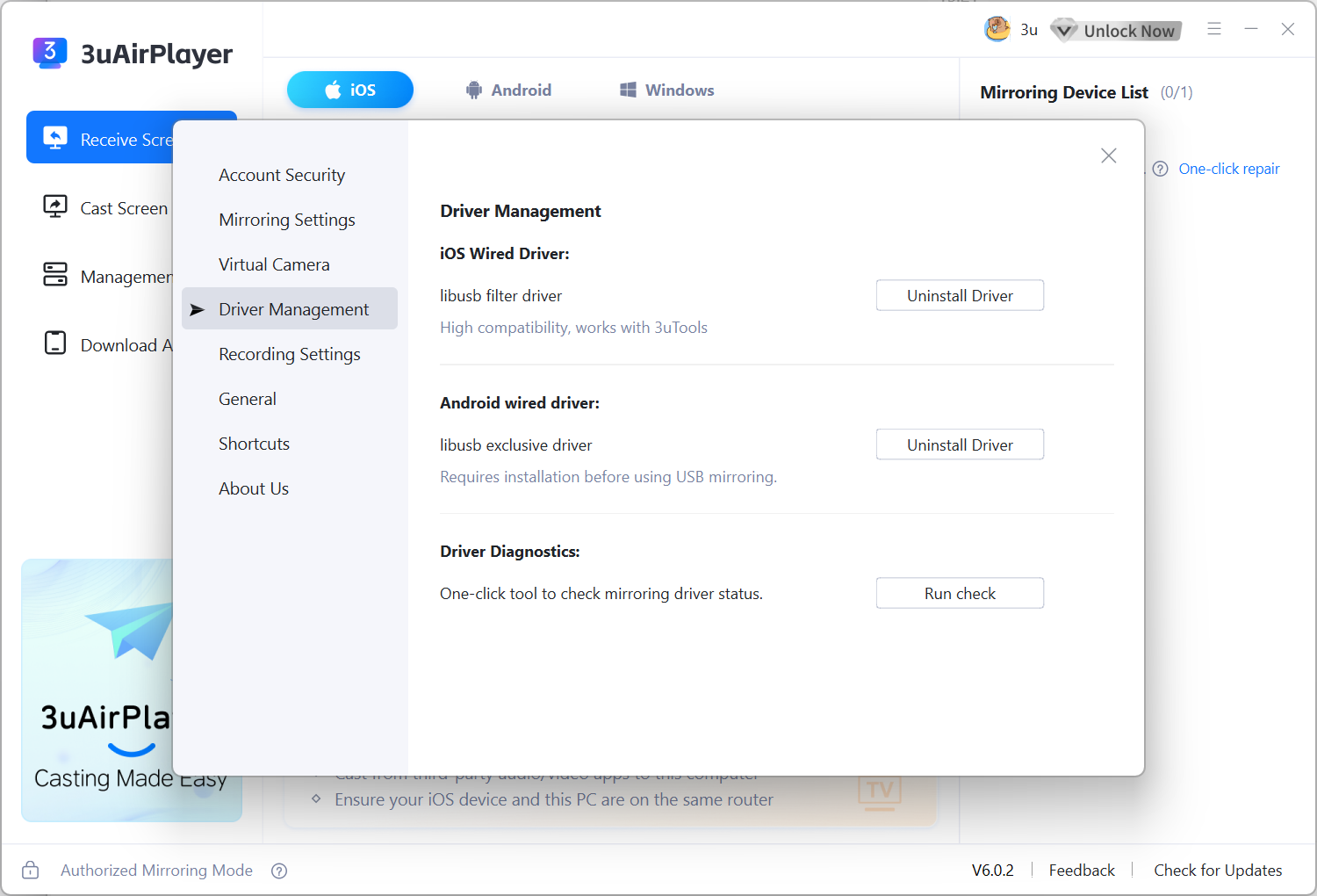 3uAirPlayer USB Connection Timeout — Fix iPhone “Unlock and Trust” Issue
