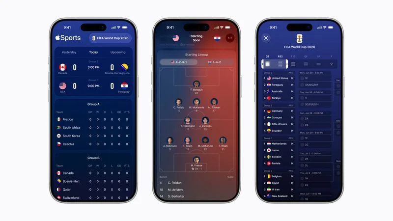 Apple Sports App Updated With 2026 World Cup Features, Expands to 90 More Countries