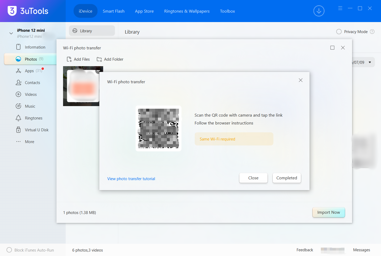 Tutorial on Transferring Photos via Wi-Fi