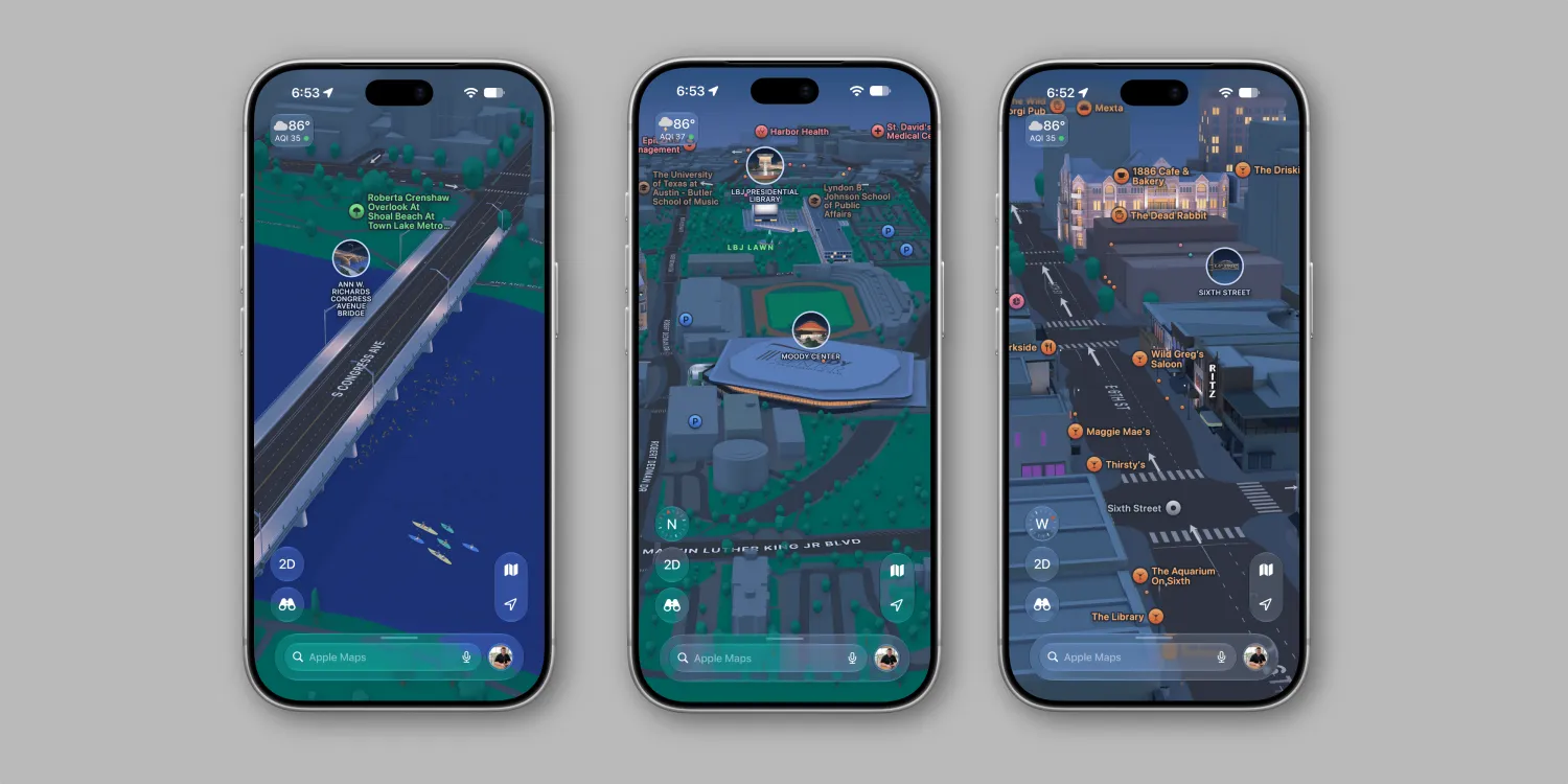 Apple Maps Adds Detailed 3D City Experience and F1 Features in Austin