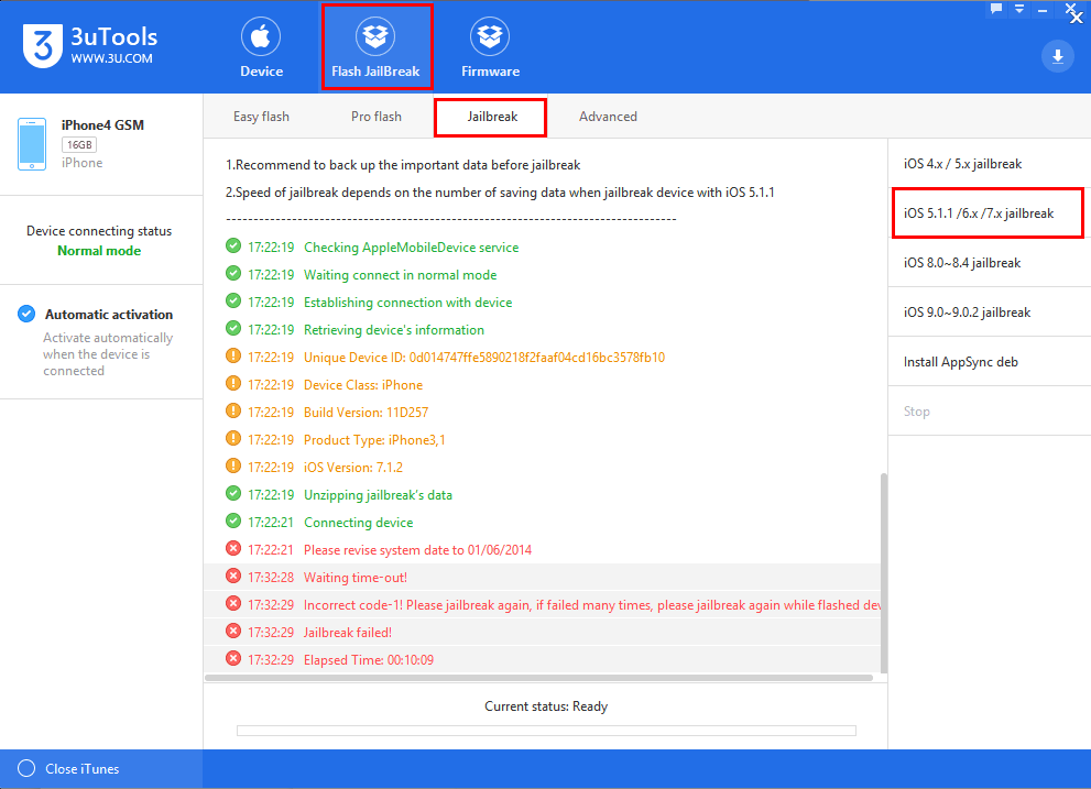 3uTools Jailbreaks iOS7.0~7.1.2 Untethered Tutorial