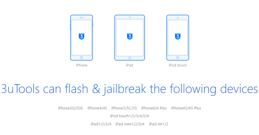 3uTools is a Collection of Useful Tools Jailbreaking and Flashing Your iOS Devices