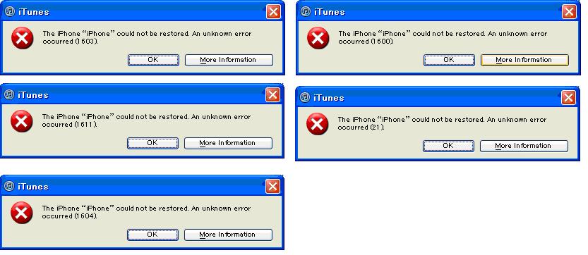 Detailed Solutions for Apple iPhone, iPad, iPod touch iTunes errors (2)