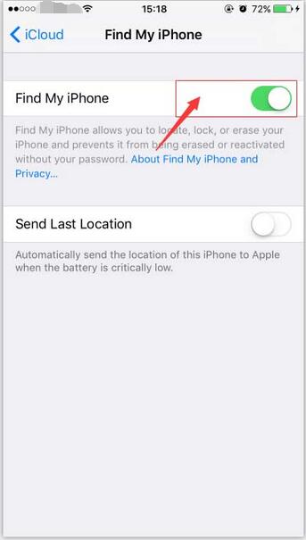 How to Turn off “Find My iPhone”?