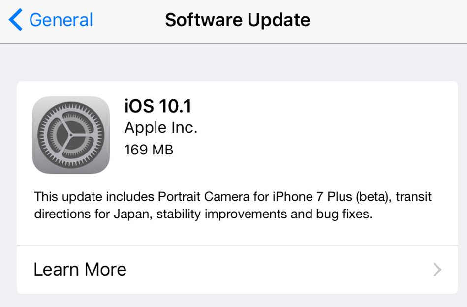 What Is Included In The Update In Apple iOS10.1?