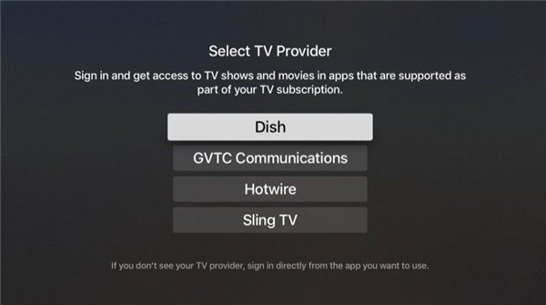 Apple Activates Single Sign-on Function on tvOS