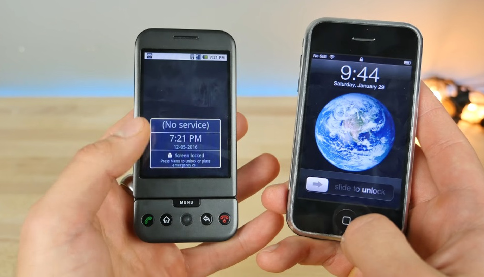 Comparing the Original iPhone Against the Very First Android Device