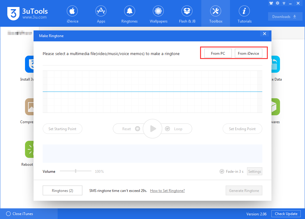 How to Make Ringtone Using 3uTools?