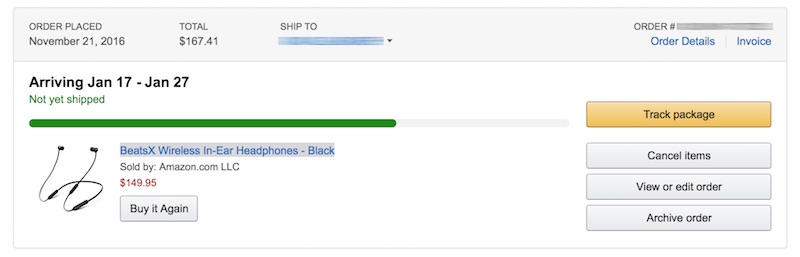 BeatsX Shipping Dates Updated With January Delivery Estimates?