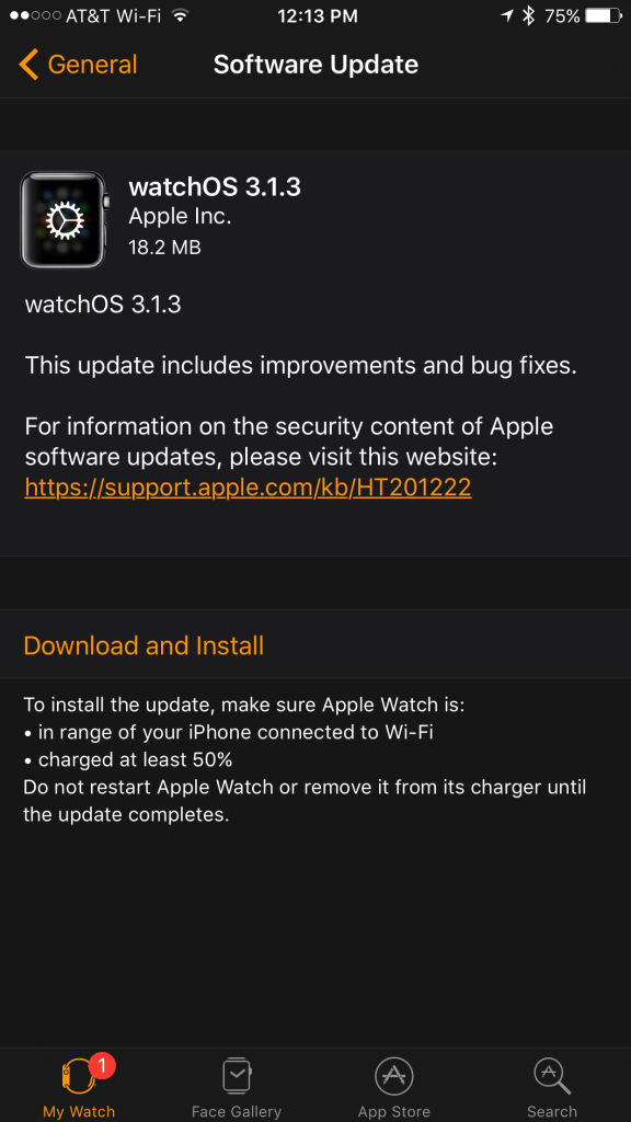 Apple releases watchOS 3.1.3 software update for Apple Watch