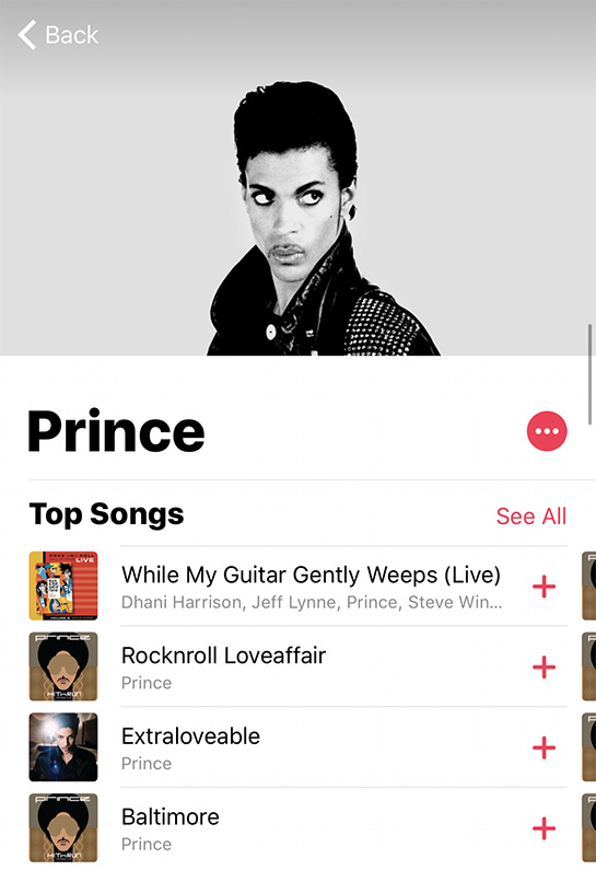 Prince Now Streaming on Apple Music