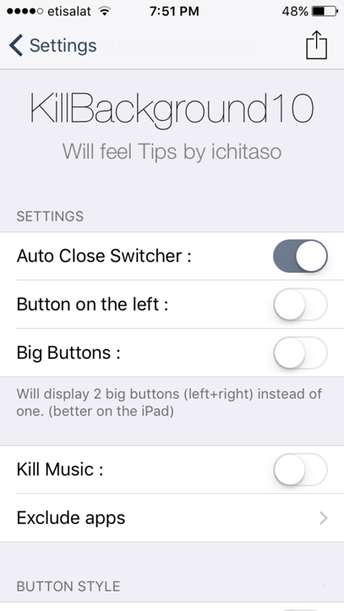 KillBackground10: Close All Apps With One Button in iOS10 System