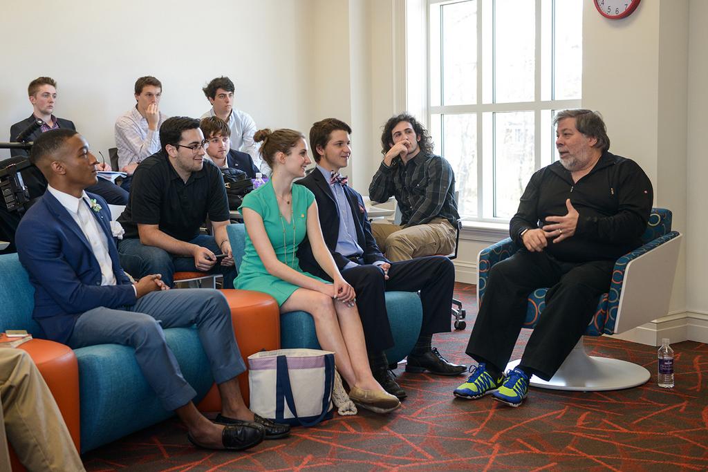 Apple Co-founder Steve Wozniak Speaks at Augsburg
