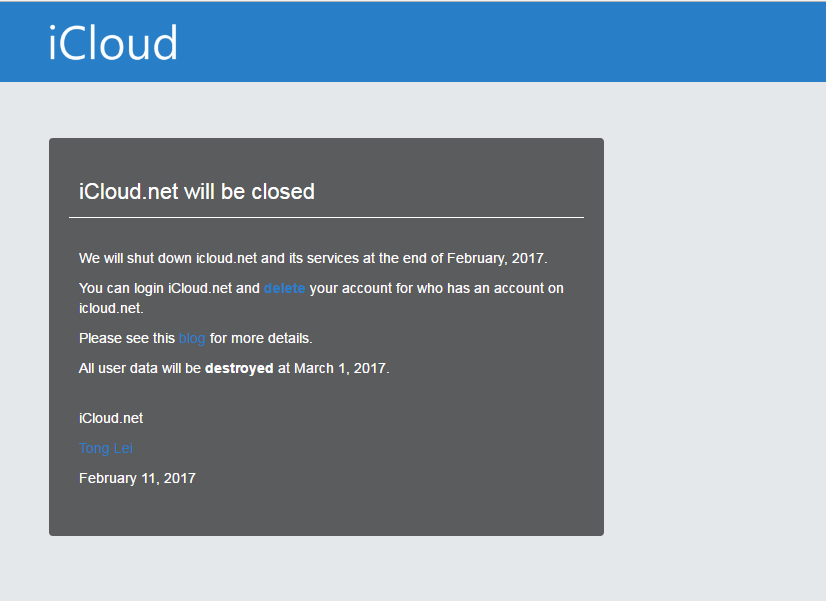 Apple Purchases iCloud.net Domain Name Which Will be Closed in This Month 