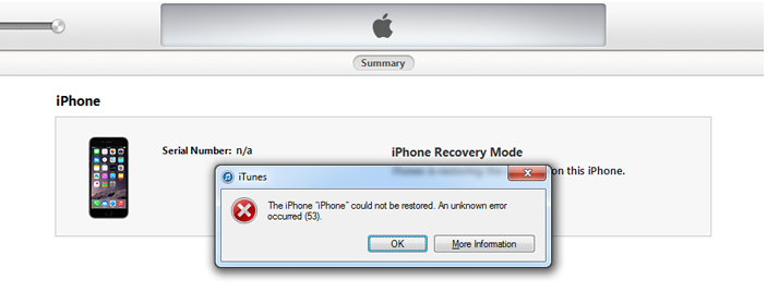 How To Fix iTunes Error 53?