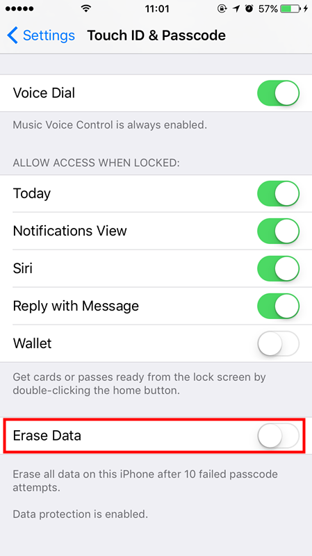 How to Enable Data Protection on Your iPhone 7?
