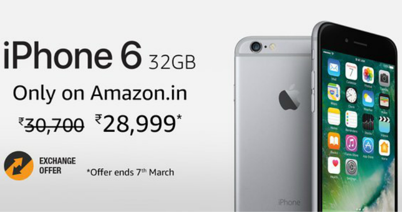 Apple iPhone 6 32GB Variant Available On Amazon For Rs 28,999