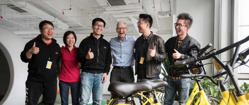 Tim Cook Visits Beijing-Based Bike Sharing Startup, Ofo