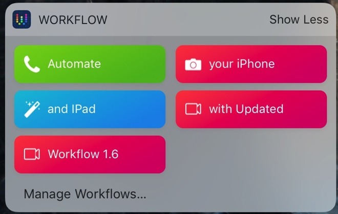 Apple Acquires Automation App Workflow, Title to Remain on App Store for Free