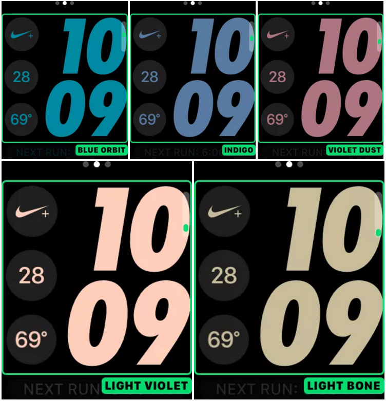 WatchOS 3.2 Brings 6 Unique Face Colors To Apple Watch Nike+