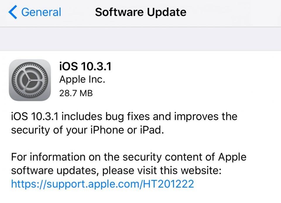 Apple iOS 10.3.1: Should You Upgrade?