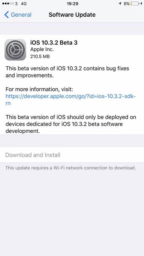 Apple Seeds Beta 3 of iOS 10.3.2 to Developers and Public Beta Testers