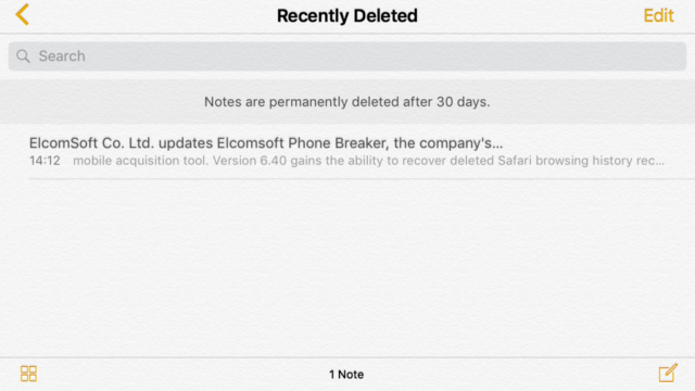 Deleted iPhone Notes Remain Stored In iCloud Even After 30 Days