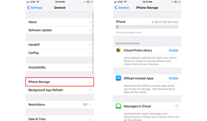  iOS 11 Recommendations Offer Shortcuts to Free up Extra Storage