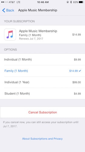 Apple Music Now Has a $99/Year Subscription Option
