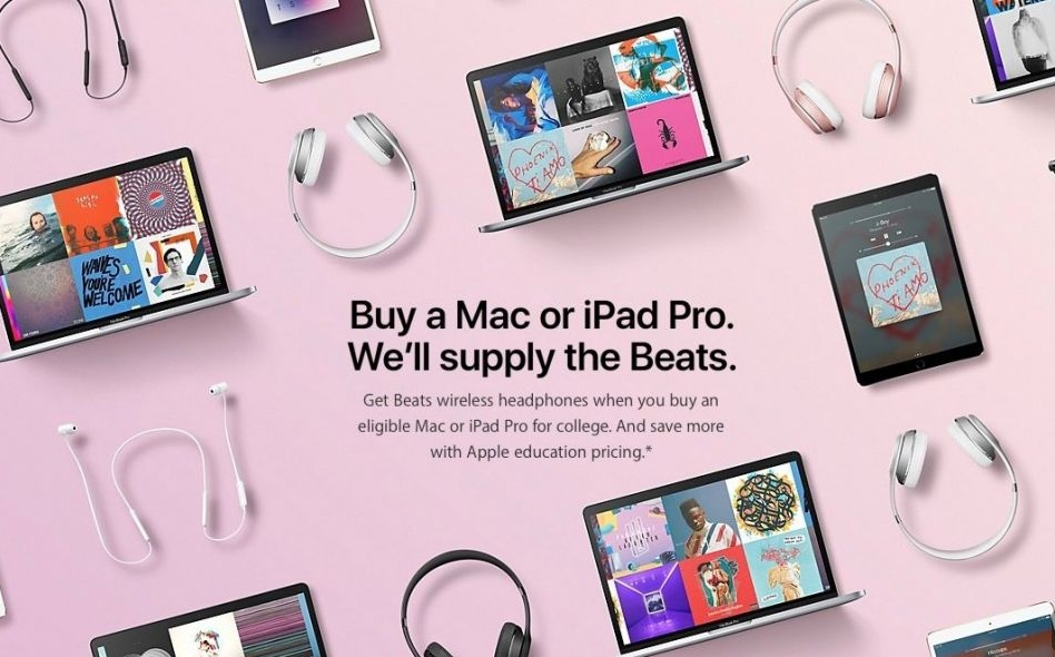 Apple Will Toss In A Pair of Beats Headphones For Students Who Buy A Mac or iPad Pro