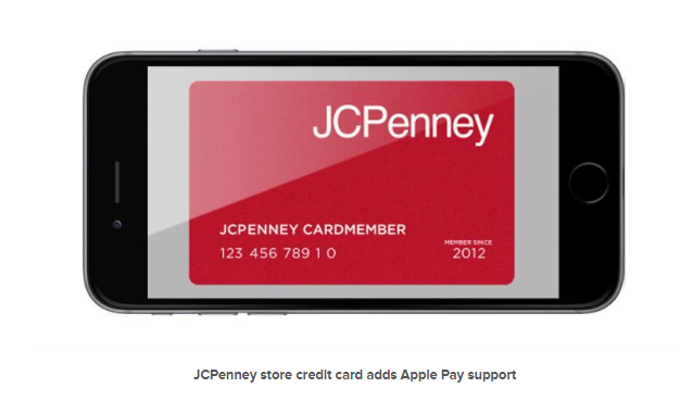 JCPenney Credit Card Adds Apple Pay Support