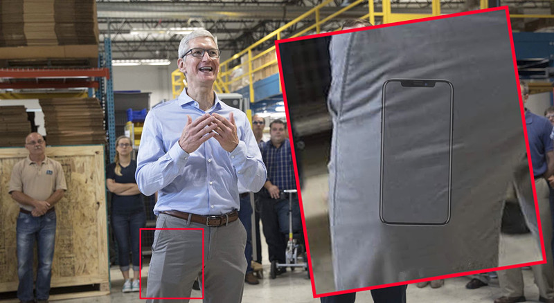 Is that An iPhone 8 in Tim Cook's Pocket?