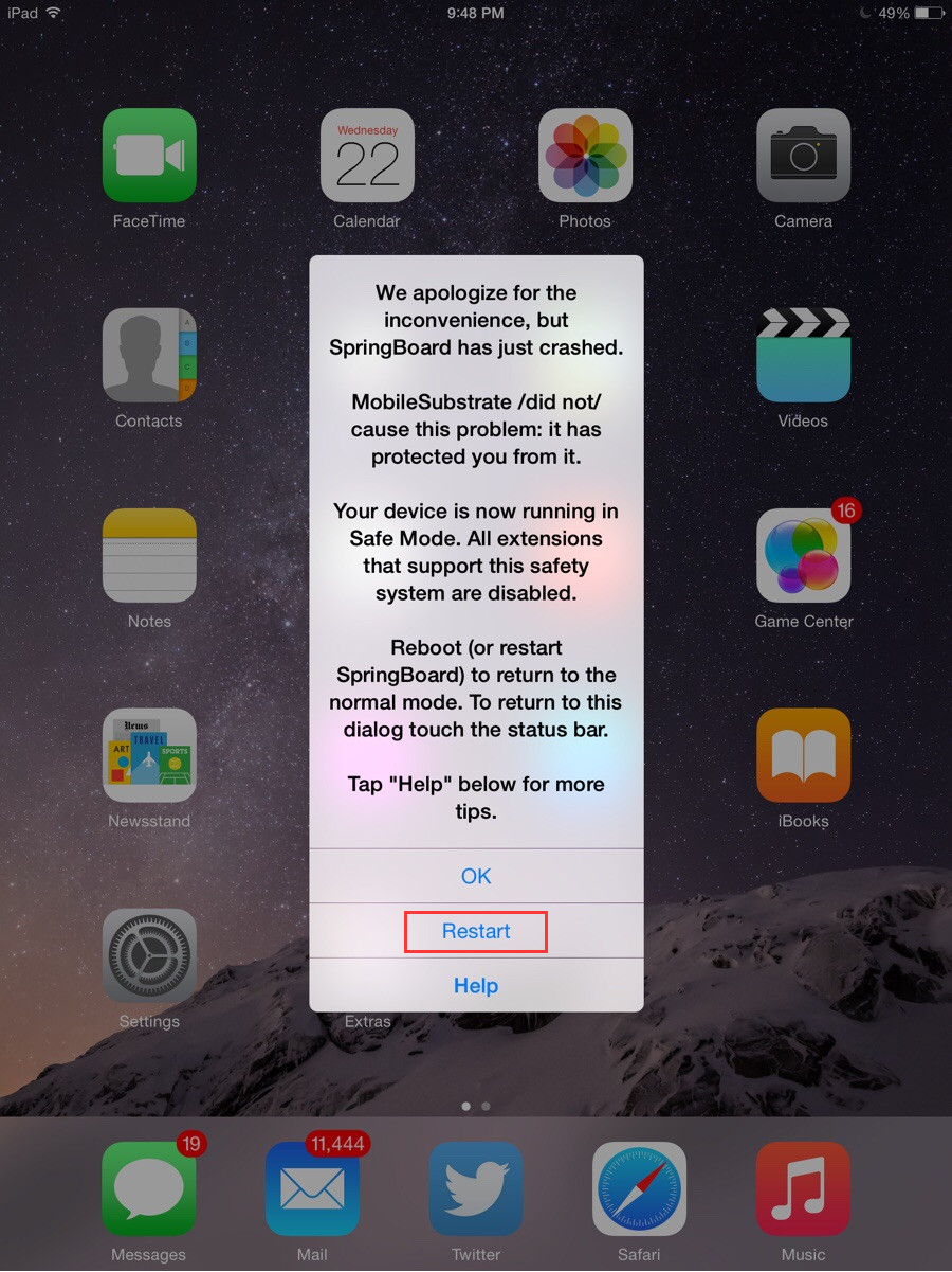 How to Exit Safe Mode After Jailbreak iPhone6?