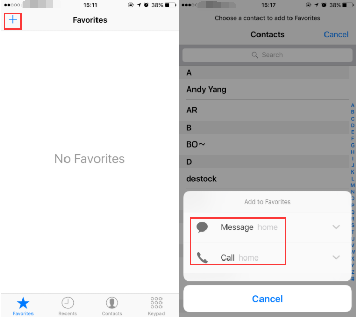 How to Access Favorite Contacts Using 3D Touch on iPhone 6s?