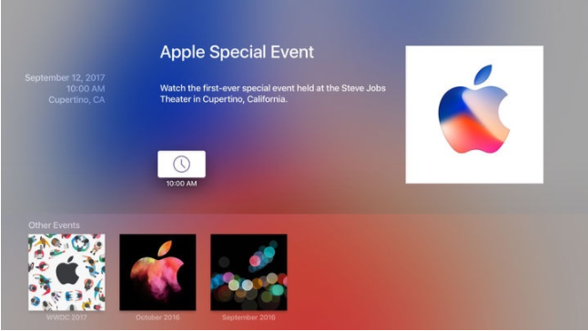 Apple Updates Apple TV Events App Ahead of Next Week's Keynote