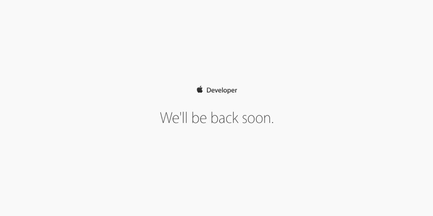 The Apple Developer Center is Back Up After Downtime